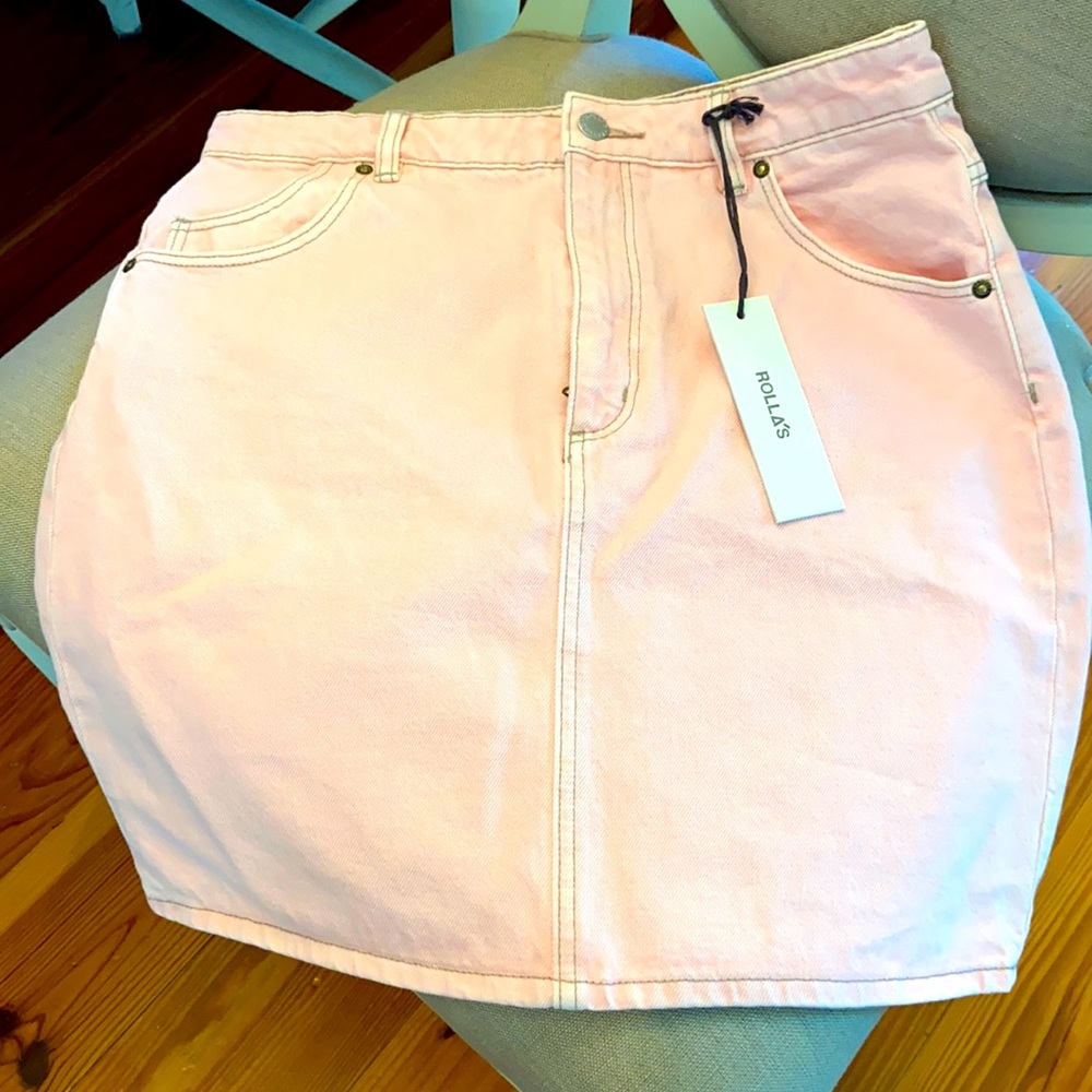Light Pink Jean Skirt..